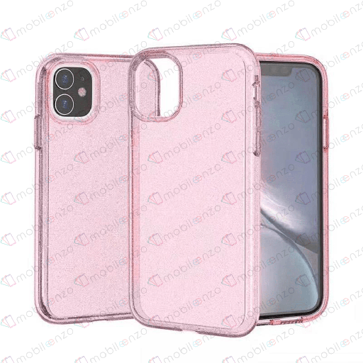 [CS-I12M-TSP-PN] Transparent Sparkle Case for iPhone 12 Mini (5.4) - Pink