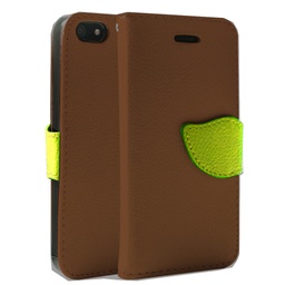 [CS-I5C-WWA-BW] Wing Wallet Case for iPhone 5C - Brown