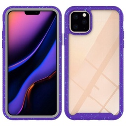 [CS-I11PM-SHS-PU] Sparkle Hard Shell 3N1 Back Case  for iPhone 11 Pro Max - Purple