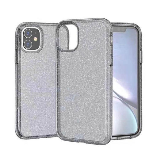 [CS-I11PM-TSP-BK] Transparent Sparkle Case  for iPhone 11 Pro Max - Black