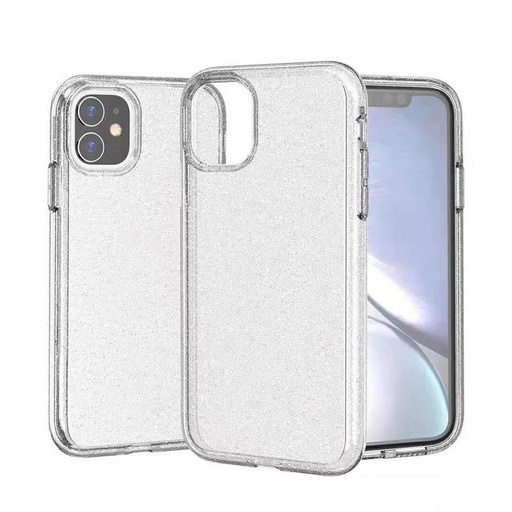 [CS-I11PM-TSP-CLR] Transparent Sparkle Case  for iPhone 11 Pro Max - Clear