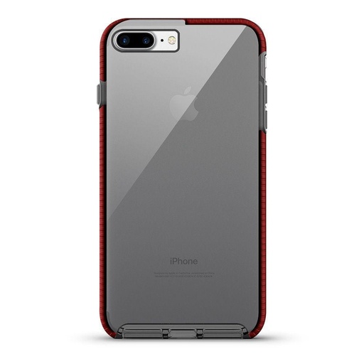 [CS-I6P-ELC-BKRDE] Elastic Clear Case  for iPhone 6/6S Plus - Black & Red Edge