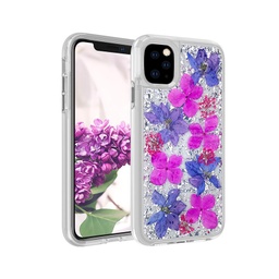 [CS-I11P-RFP-PU] Real Flower Protector Case for iPhone 11 Pro - Purple