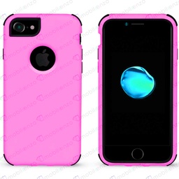 [CS-I7-BHCL-PNBK] Bumper Hybrid Combo Case for iPhone 7/8 - Pink & Black