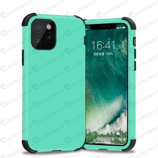 [CS-I12M-BHCL-MBK] Bumper Hybrid Combo Case for iPhone 12 Mini (5.4) - Mint & Black