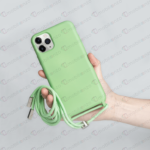 [CS-I12M-LYD-LGR] Lanyard Case for iPhone 12 Mini (5.4) - Light Green