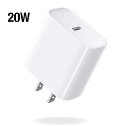 [AC-WLC-20W] USB-C / PD Fast Charger / 20W Power Adapter (White Package)