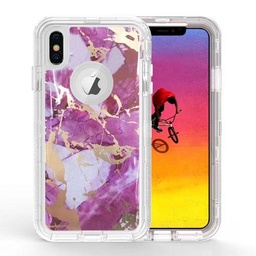 [CS-I11PM-SPM-PN] Shock Proof Marble Case for iPhone 11 Pro Max Pink