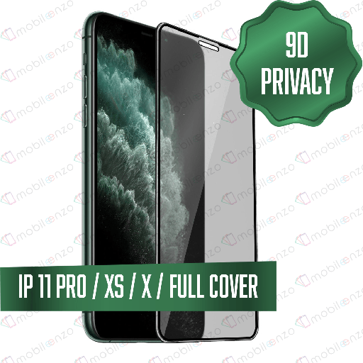[TG-IX-PRV-9D] 9D Privacy Tempered Glass for iPhone X / XS / 11 Pro