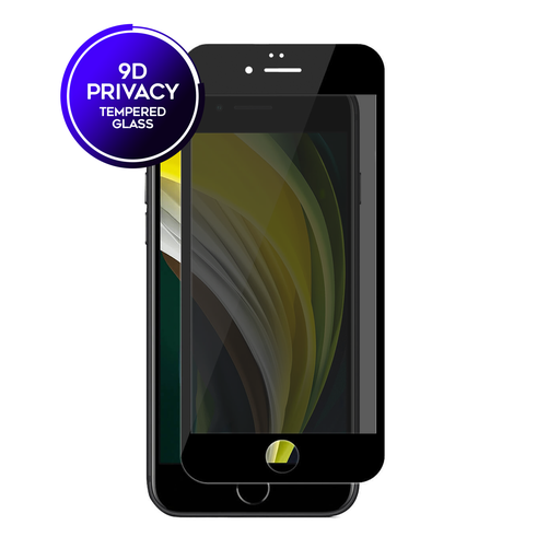 [TG-I7-PRV-9D] 9D Privacy Tempered Glass for iPhone SE (2020 / 2022) / iPhone 8 / iPhone 7 (1 Pc)