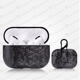 [CS-APP-SL-GY] Snake Leather Case for AirPods Pro (1st Gen) - Gray