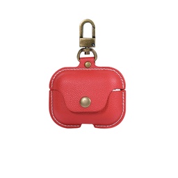 [CS-APP-LB-RD] Leather Bag Case for AirPods Pro (1st Gen) - Red