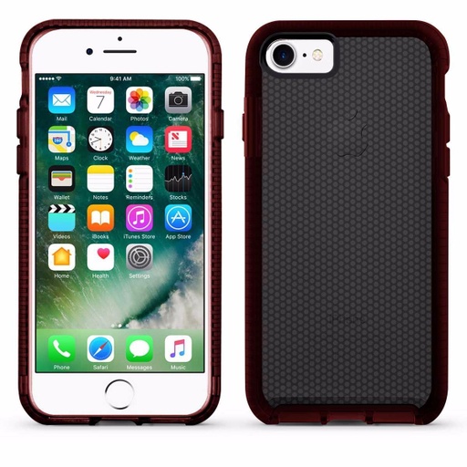 [CS-I6P-ELD-BKRDE] Elastic Dot Case  for iPhone 6/6S Plus - Black - Red Edge