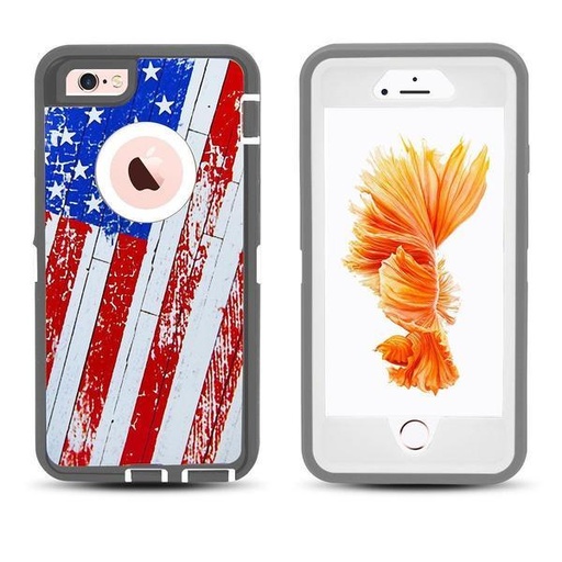 [CS-I7P-OBD-AFL] DualPro Protector Case  for iPhone 7/8 Plus - American Flag