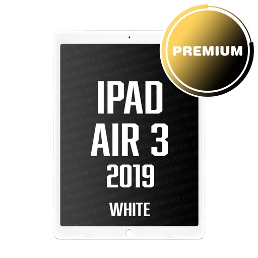 [LCD-IPAIR3-R-WH] iPad Air 3 LCD Assembly (WHITE) (Sleep/Wake Sensor Flex Pre-Installed) (Premium Plus)