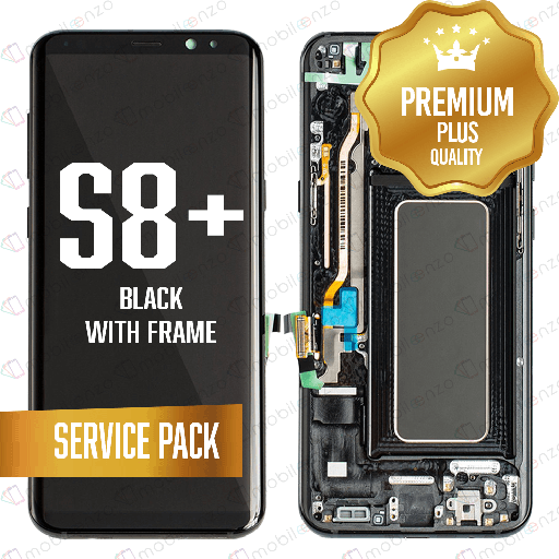 [LCD-S8P-WF-SP-BK] OLED Assembly for Samsung Galaxy S8 Plus With Frame - Black (Service Pack)