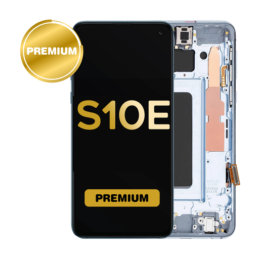 [LCD-S10E-WF-BL] OLED Assembly for Samsung Galaxy S10E (G970) with Frame - Blue (Premium)