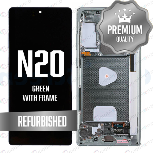 [LCD-N20-WF-GR] OLED Assembly for Samsung Galaxy Note 20 5G (N981) with Frame Green (Premium)