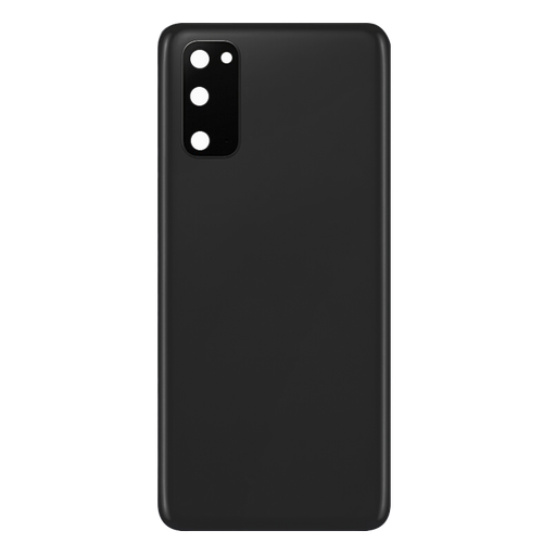 [SP-S20-BCV-BK] Back Cover Glass With Camera Lens For Samsung Galaxy S20 (No Logo) (Black)