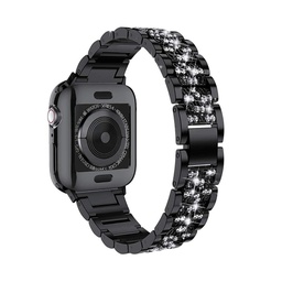[CS-IW38-SSB-BK] Studded Steel iWatch Band 38/40/41mm - Black 