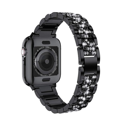 [CS-IW42-SSB-BK] Studded Steel iWatch Band 42/44/45/49mm- Black