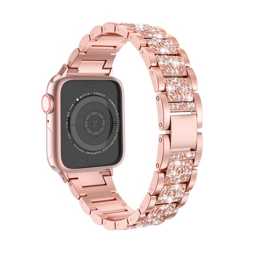 [CS-IW42-SSB-ROGO] Studded Steel iWatch Band 42/44/45/49mm - Rose Gold
