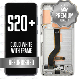 [LCD-S20P-WF-WH] OLED Assembly for Samsung Galaxy S20 Plus / 5G With Frame - Cloud White (Refurbished)