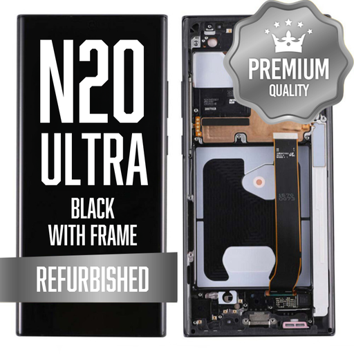 [LCD-N20U-WF-BK] OLED Assembly for Samsung Galaxy Note 20 Ultra 5G (N986) with Frame - Black (Premium)