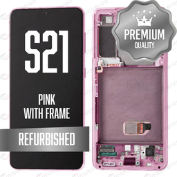 [LCD-S21-WF-PN] OLED Assembly for Samsung Galaxy S21 / 5G With Frame - Phantom Pink (Refurbished)