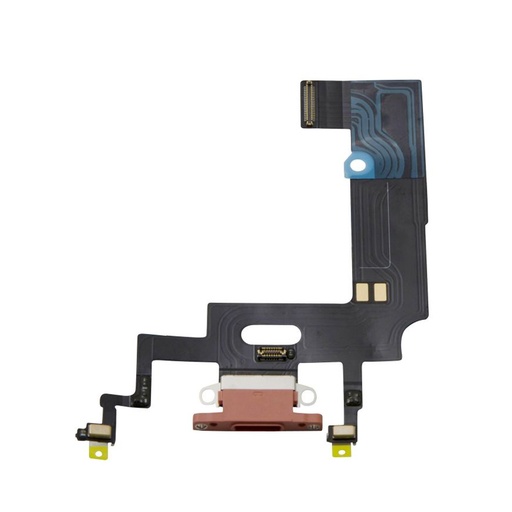 [SP-IXR-CD-OR-AM] Charging Port Flex for iPhone XR - Coral (Aftermarket)