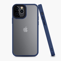[CS-I12PM-MCC-DBL] Matte Clear Color Edge Case for iPhone 12 Pro Max (6.7) - Dark Blue