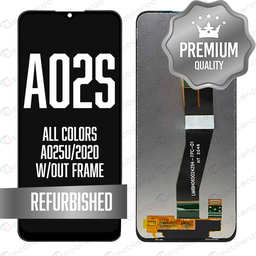 [LCD-A02SU-025M-BK] LCD Assembly w/out frame for Galaxy A02S (A025U/2020) - All Colors (Premium/Refurbished) (US Version)