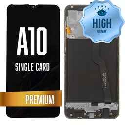 [LCD-A105S-WF-BK] LCD Assembly for A10 (A105/2019/Single Card Version) with Frame - Black