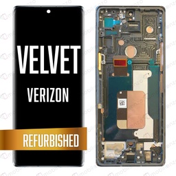 [LCD-LGVL-WF-GY] OLED ASSEMBLY WITH FRAME COMPATIBLE FOR LG VELVET 5G (NOT COMPATIBLE WITH VERIZON UW MODEL) (REFURBISHED) (GRAY)
