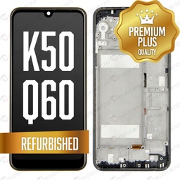 [LCD-LGK50-WF-BK] LCD ASSEMBLY WITH FRAME COMPATIBLE FOR LG Q60 (SINGLE CARD VERSION) / K50 (2019 / X520) (REFURBISHED) (AURORA BLACK)