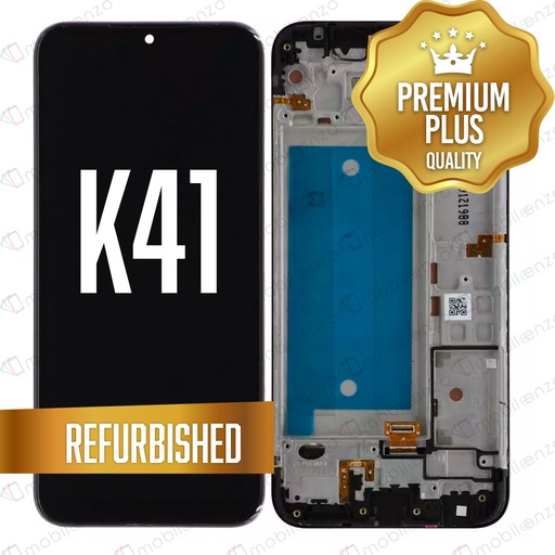 [LCD-LGK41-WF-BK] LCD ASSEMBLY WITH FRAME COMPATIBLE FOR LG K41 (K400) (REFURBISHED) (BLACK)