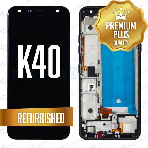 [LCD-LGK40-WF-BK] LCD ASSEMBLY WITH FRAME COMPATIBLE FOR LG K40 (2019 / X420) / K12 PLUS (REFURBISHED) (BLACK)
