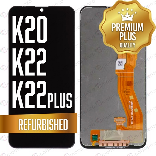 [LCD-LGK22P-ALL] LCD ASSEMBLY WITHOUT FRAME COMPATIBLE FOR LG K20 (2020) / K22 / K22 PLUS (K220) (REFURBISHED) (BLACK)
