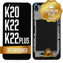 [LCD-LGK20-2019-WF-BK] LCD ASSEMBLY WITH FRAME COMPATIBLE FOR LG K20 (2020) / K22 / K22 PLUS (K220) (REFURBISHED) (BLACK)