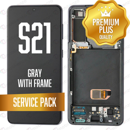 [LCD-S21-WF-SP-GY] OLED Assembly for Samsung Galaxy S21 5G With Frame - Phantom Gray (Service Pack)