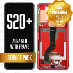 [LCD-S20P-WF-SP-RD] OLED Assembly for Samsung Galaxy S20 Plus / 5G With Frame - Aura Red (Service Pack)
