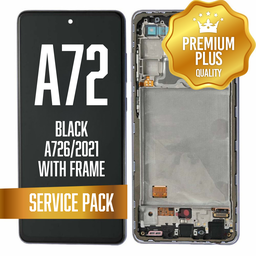 [LCD-A725-WF-SP-BK] LCD Assembly for Galaxy A72 5G (A725/2021) with Frame - Black (Service Pack)+btry