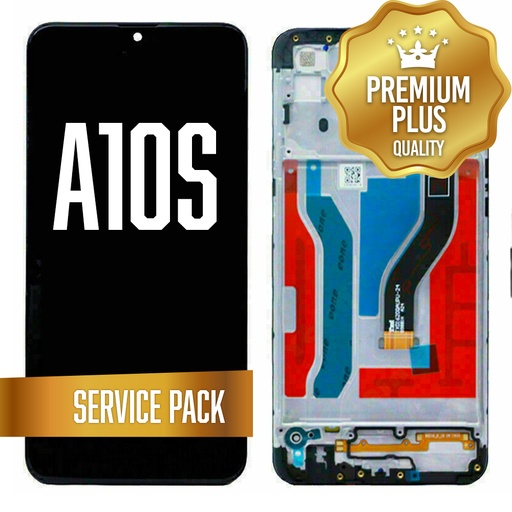 [LCD-A107-WF-SP-BK] LCD Assembly for Galaxy A10S (A107) with Frame - Black (Service Pack)