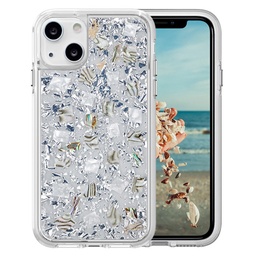[CS-I13-RFP-SI] Real Flower Protector Case for IPhone 13 (6.1) - Silver