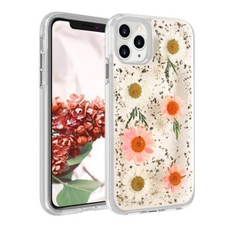 [CS-I13P-RFP-ROGO] Real Flower Protector Case for IPhone 13 Pro (6.1) - Rose Gold