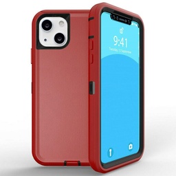 [CS-I13M-OBD-RDBK] DualPro Protector Case for IPhone 13 Mini (5.4) - Red & Black