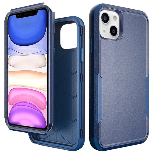 [CS-I13-SLD-DBL] Commander Combo Case for IPhone  13 (6.1) - Dark Blue