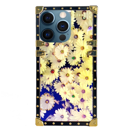[CS-I13P-LT-DSY] Luxury Trunk Case for Iphone 13 Pro - Daisy