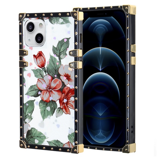[CS-I13-LT-BQ] Luxury Trunk Case for Iphone 13 - Bouquet