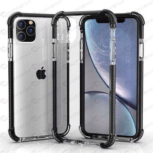 [CS-I13P-HEC-BKE] Hard Elastic Clear Case for iPhone 13 Pro -Black Edge